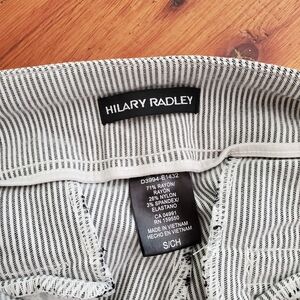 Hilary Radley Light blue and White Striped Women's Bermuda Shorts
